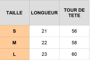 Bonnet SARA – Adulte bonnet taille